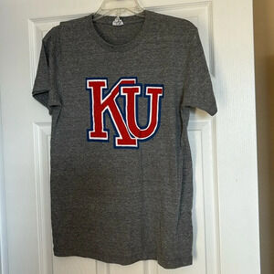 Charlie Hustle University of Kansas men’s gray short sleeve tee size medium